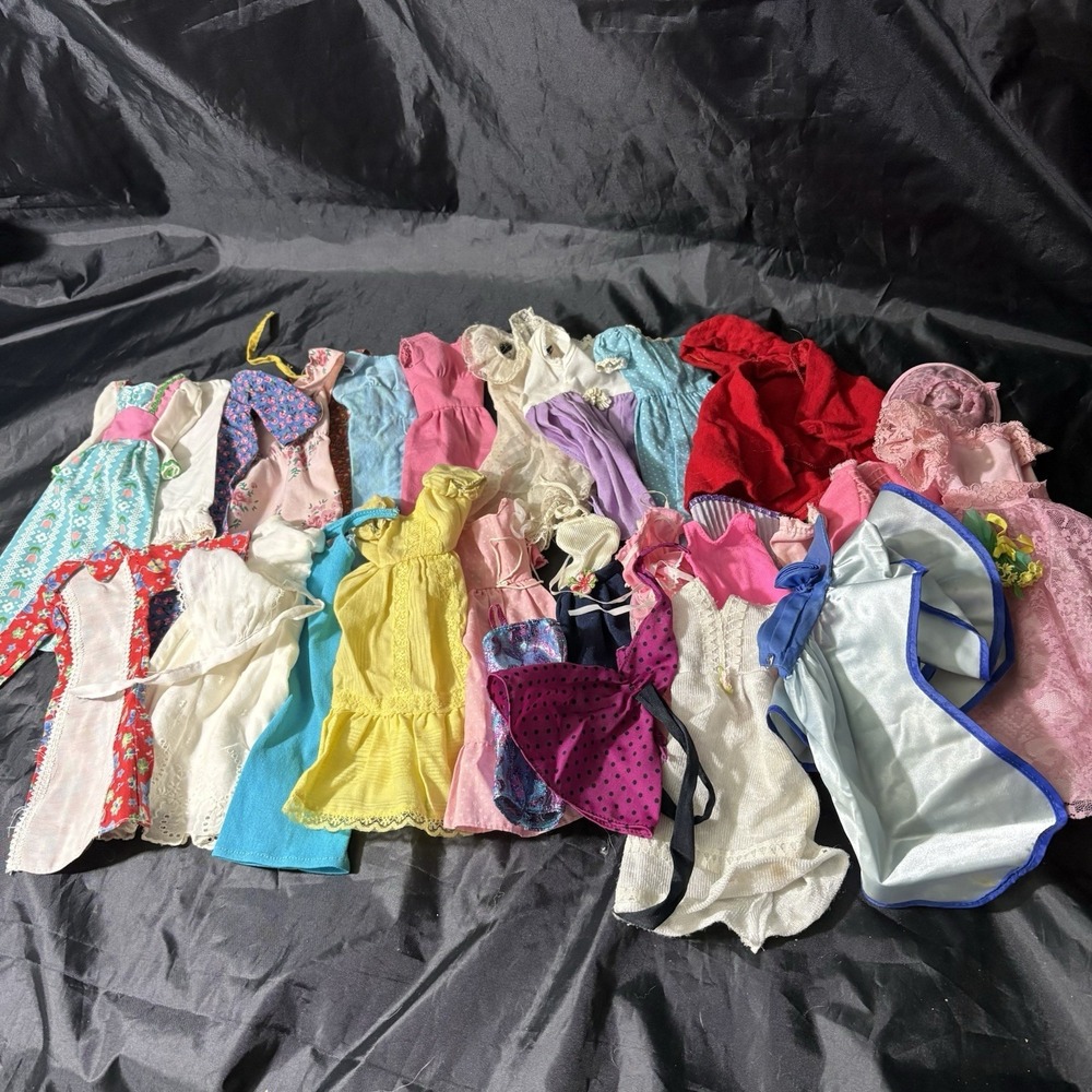 Huge Vintage Barbie Dress Lot— 1960s to 1980s